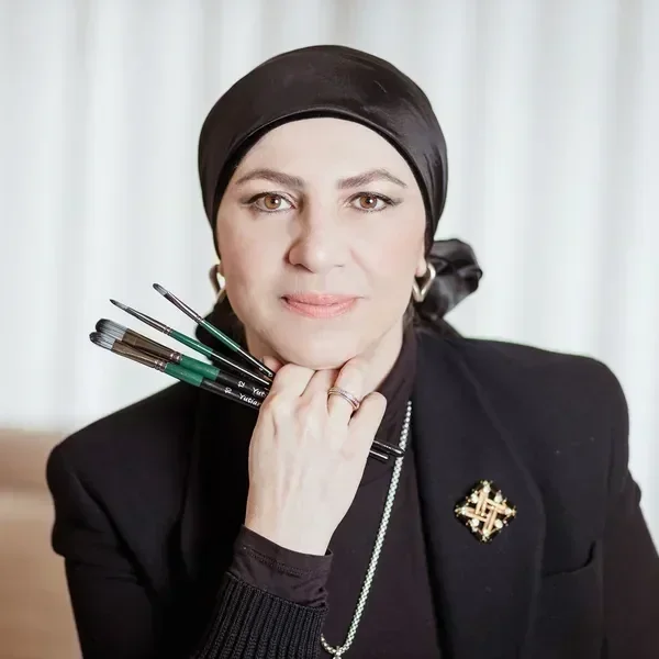 Galia — the artist in the studio