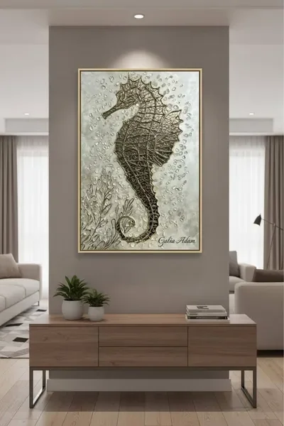 Swan artwork — textural art